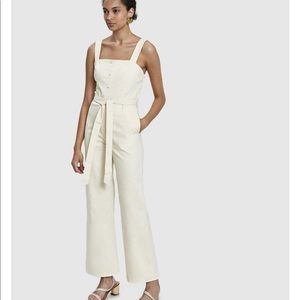 Stacey Button-Front Jumpsuit